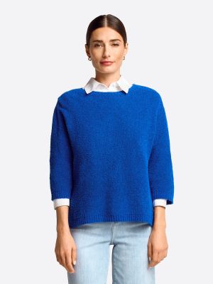 Пуловер Rich & Royal синьо