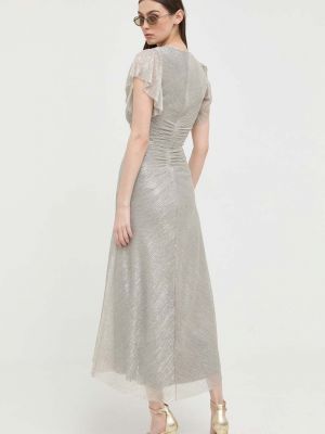 Stříbrné dlouhé šaty Nissa