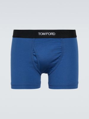 Bavlnené boxerky Tom Ford modrá