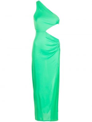 Asymetrické večerní šaty Fleur Du Mal zelené