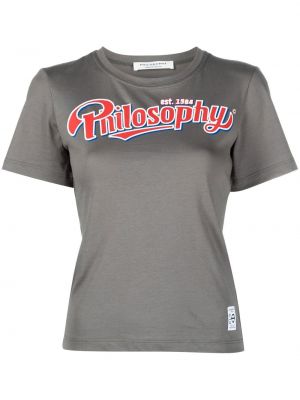 Kokvilnas t-krekls ar apdruku Philosophy Di Lorenzo Serafini
