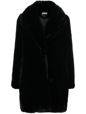 Manteau de fourrure oversize Apparis noir