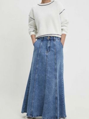 Spódnica jeansowa Answear Lab niebieska