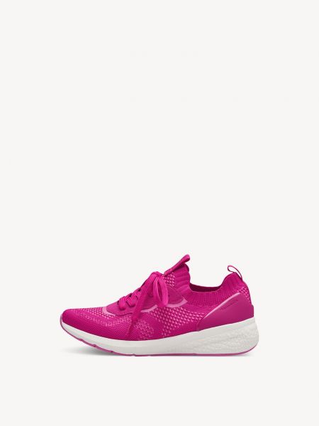 Ботинки на шнуровке Tamaris розовые
