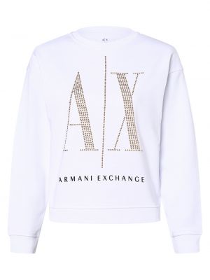 Bluza dresowa Armani Exchange biała