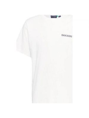Biała koszulka z krótkim rękawem Dockers
