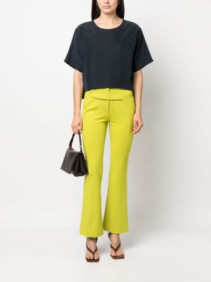 Kalhoty s knoflíky Dorothee Schumacher zelené