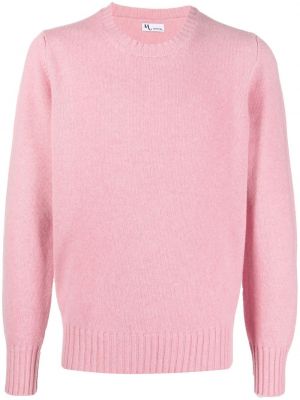 Pull en tricot col rond Doppiaa rose