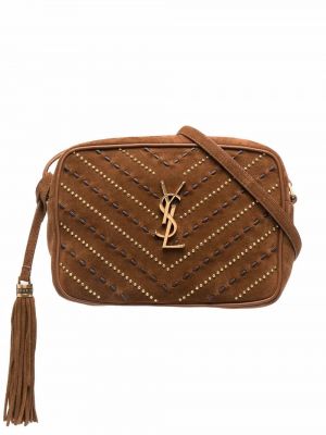 Mocka crossbody väska Saint Laurent brun