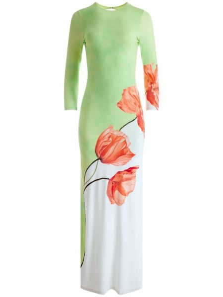 Κοκτέιλ φόρεμα με σχέδιο Alice + Olivia πράσινο