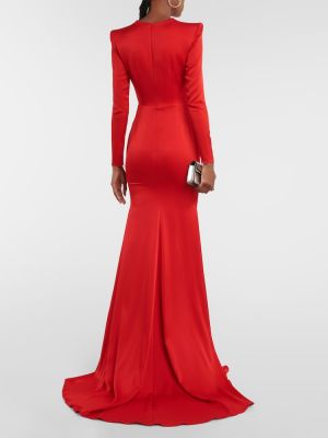 Σατέν μάξι φόρεμα Alex Perry κόκκινο