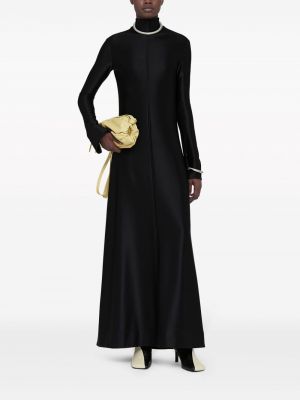 Sukienka wieczorowa z dżerseju Jil Sander czarna