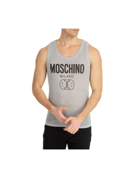 Chemise sans manches Moschino gris