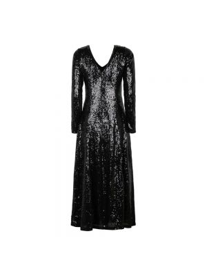 Sukienka midi z cekinami Selected Femme czarna
