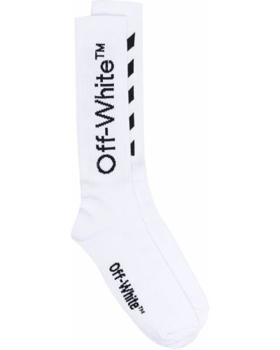 Off-White calcetines con motivo de rayas Diag - Blanco Off-white