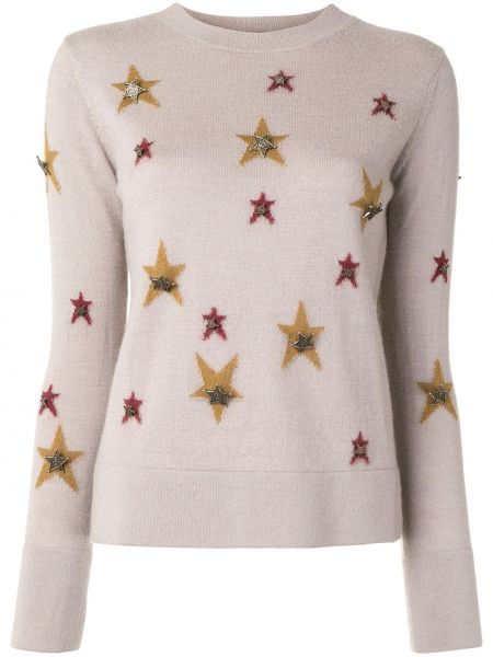 Megztinis su žvaigždės raštu Chanel Pre-owned ruda
