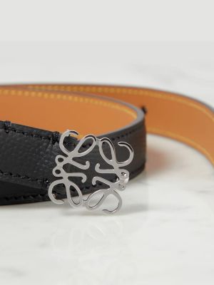 Cinturón de cuero Loewe negro