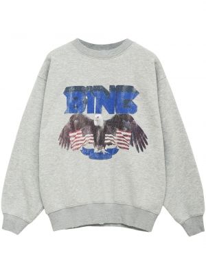 Пуловер с принт Anine Bing сиво