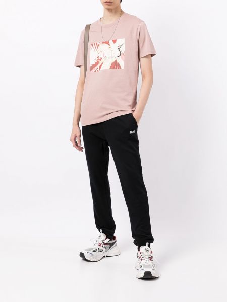 Camiseta con estampado Hugo rosa