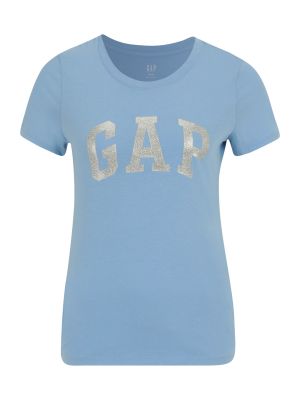 Тениска Gap Petite светлосиньо