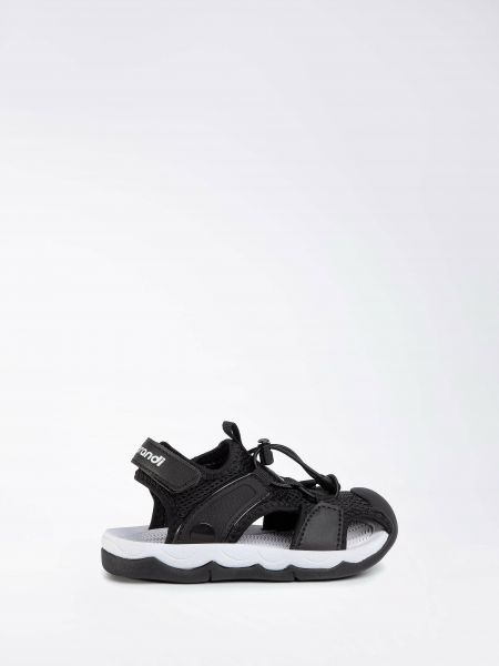 Kožené sandály z imitace kůže Sprandi černé