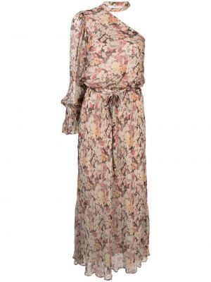 Blazer z visokim pasom s cvetličnim vzorcem z zadrgo Polo Ralph Lauren siva