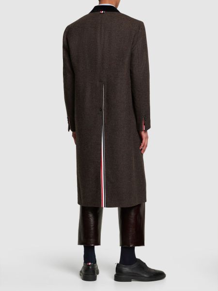 Abrigo largo de lana Thom Browne