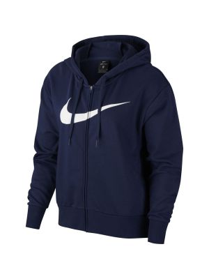 Mikina s kapucí na zip Nike modrá