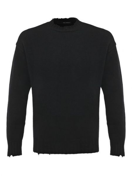 Кашемировый шерстяной свитер Isabel Benenato черный