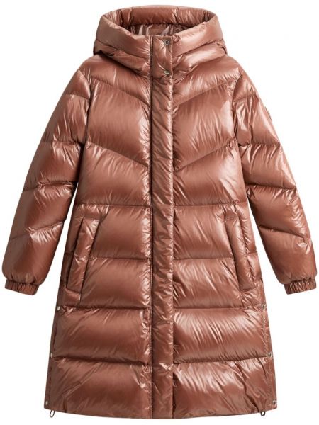 Pitkä takki Woolrich ruskea