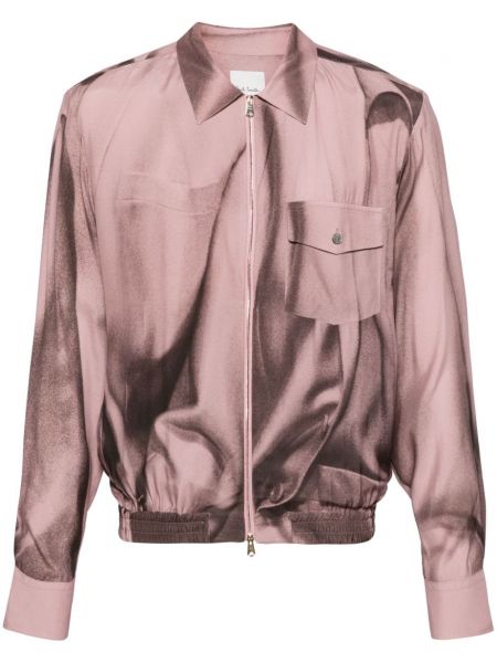 Košeľa na zips s potlačou s abstraktným vzorom Paul Smith