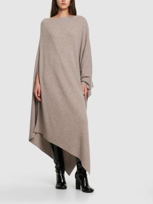Vestido de cachemir de punto Michael Kors Collection gris