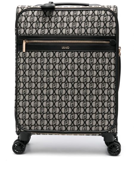 Jacquard rullende bagage Liu Jo sort