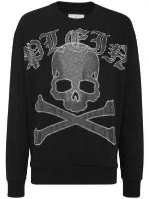 Medvilninis džemperis su paisley raštu Philipp Plein juoda