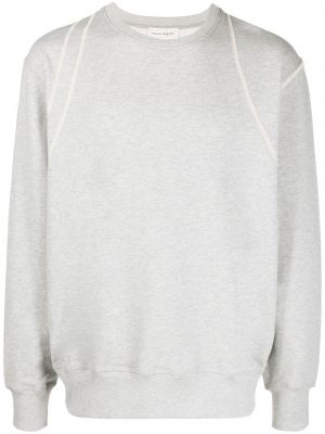 Bomull sweatshirt Alexander Mcqueen grå