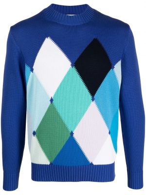 Pamučni džemper Ballantyne plava
