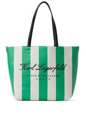Shopper à rayures Karl Lagerfeld