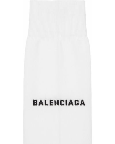 Bavlněné ponožky Balenciaga bílé