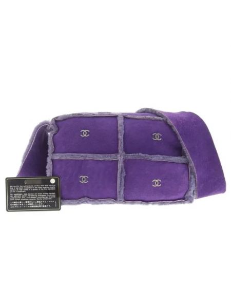 Bolso cruzado retro Chanel Vintage violeta