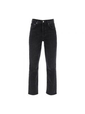 Retro distressed high waist skinny jeans Agolde schwarz