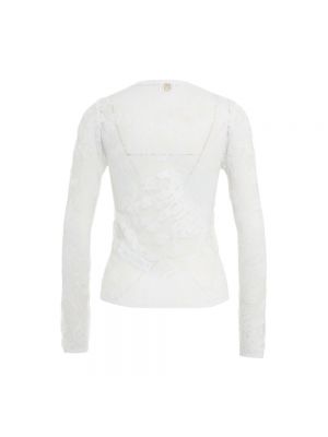 Dzianinowy sweter Blugirl biały