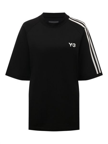 Хлопковая футболка Y-3 черная