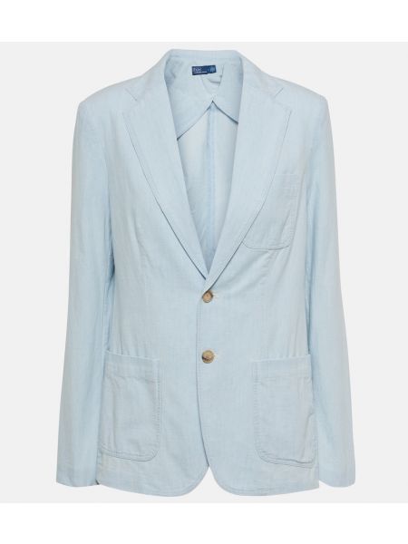Пиджак с v-образным вырезом Polo Ralph Lauren синий