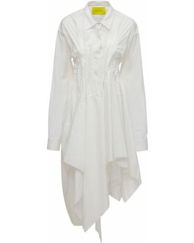 Хлопковое рубашка платье Marques'almeida, белое