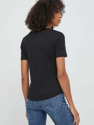 Bavlněné tričko Tommy Hilfiger černé