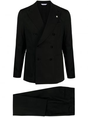 Volnena ukrojena obleka Manuel Ritz črna