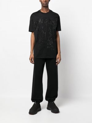 Marškinėliai su blizgučiais Philipp Plein juoda