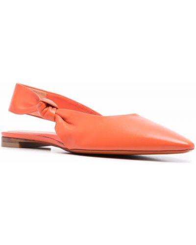 Lahtise kannaosaga sandaalid Santoni oranž