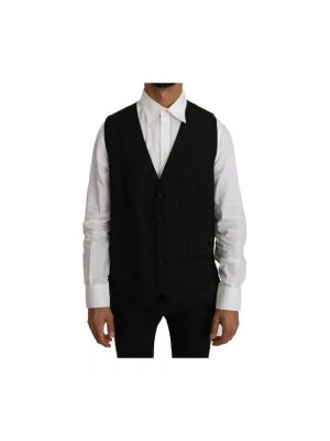 Anzugweste mit geknöpfter Dolce & Gabbana schwarz