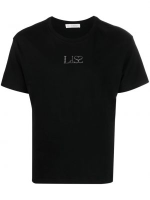 T-shirt aus baumwoll Ludovic De Saint Sernin schwarz